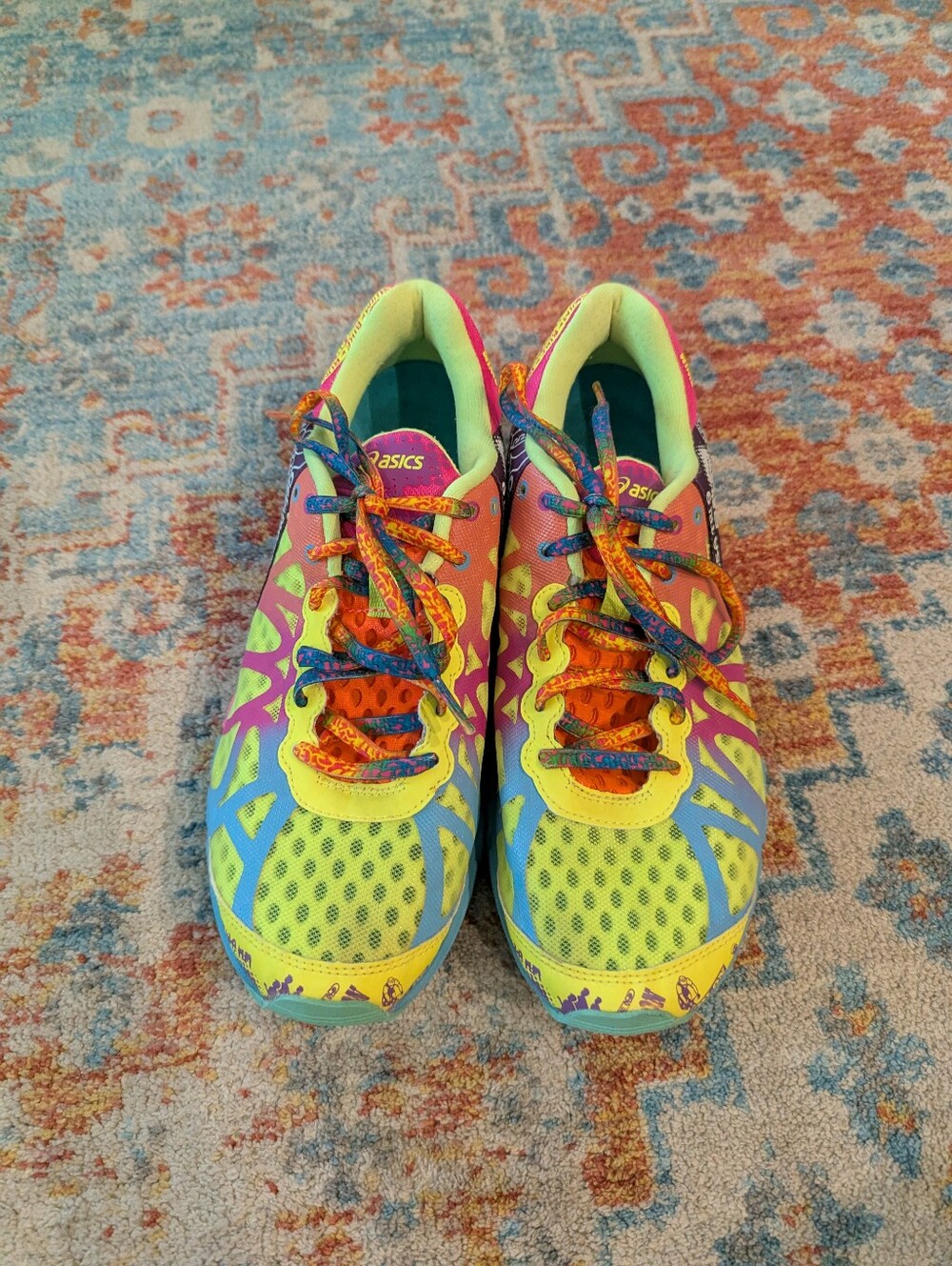 Asics Gel Noosa Tri 9 Women's 9.5 Bright Colorful Triathlon Running Shoe - Picture 3 of 14